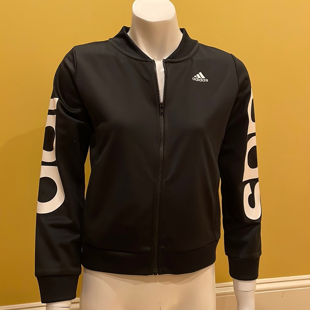Adidas Girls cropped lightweight jacket size 14